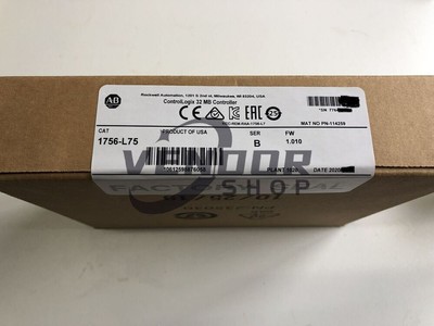 New Factory Sealed AB 1756-L75 SER B ControlLogix 32MB Controller 1756L75