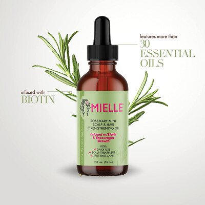 Mielle Organics Rosemary Mint Scalp & Hair Strengthening Oil With Biotin I NEW