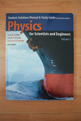 Student's Solutions Manual & Study Guide Physics for Scientists Vol 1 Sehr Gut! 