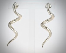 Dower and Hall NE232-S Nomad Long Swirl Drop Earrings RRP £75