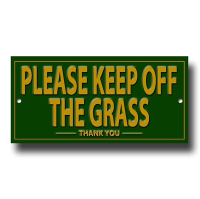 Please Keep Off The Grass Prestige Metall Schild Garten Anleitung Sign.skugr