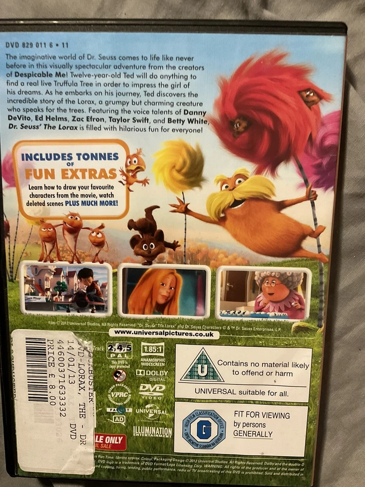 The Lorax DVD Pre Owned - Image 2 of 3