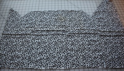 9923 Sm Pc antique 1940's cotton fabric, white with black cherries, light weight