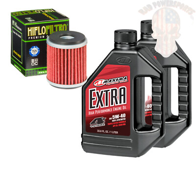 Oil And Filter Change Kit For 2015 Yamaha YFZ450R Maxima Synthetic  5W-40