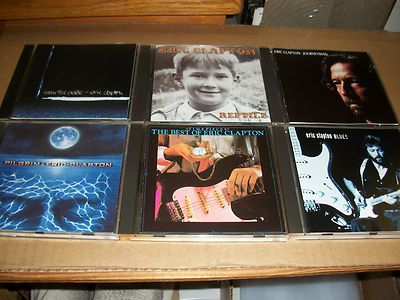 ERIC CLAPTON lot 6x CD pilgrim BEST OF blues REPTILE journeyman