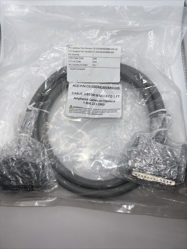 Amphenol CS-DSDMDB50MM-005 Cable, DB50M/M Molded 5 Ft - 第 1/2 張圖片