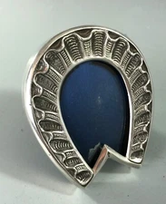 Victorian Silver Horseshoe Photo Frame William Corke London 1894 HZX