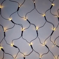 Led Pavillon Lichternetz 128Er Warmweiß 3X3M Timer Kabel GrüN BA11753 Xmas