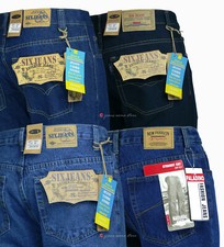 Jeans uomo pantaloni 5 tasche regular fit cotone denim pesante tg 44/64