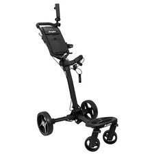 Axglo FlipNGo Pro Golf Push Cart - 4-Wheel - Patented 1-Step Folding System