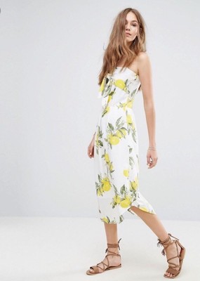 asos lemon dress