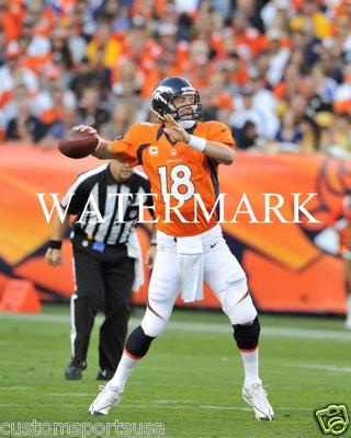 PEYTON MANNING Denver Broncos Glossy 8 x 10 Photo Poster | eBay