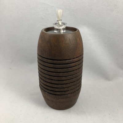 Mora Wood Hand Carved Confetti Oil Lamp 3 1/2  artisan crafted in USA