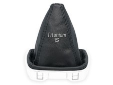 SCHALTMANSCHETTE FUR FORD MONDEO MK4 07-14 SCHALTSACK Titanium S GRAU n. SCHWARZ