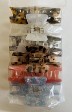 6 Large Hair Claw Clips Updo Accessory Jaw Clip Mixed Tortoise Shell Leopard