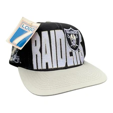 Vintage Raiders Snapback Hat NWT Deadstock Logo 7 Big Embroidery Oakland LA