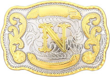 Fashion Cowboy Belt Buckles for Men Initial Letters a to Z Western Belt Buckle,G