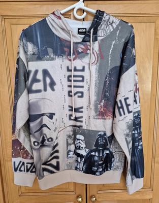 Star Wars Dark Side Mens S Graphic Hoodie W/pocket. Relaxed Fit