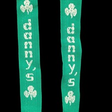 St Patrick's Day Shamrock Suspenders Green And White Adjustable W/ Clips Dandy's