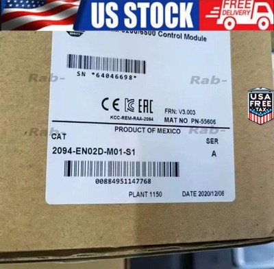 AB 2094-EN02D-M01-S1 Kinetix 6200/6500 Control Module New 2094EN02DM01S1