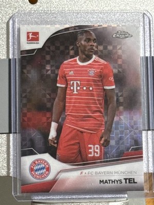 2022-23 Topps Chrome Bundesliga Mathys Tel RC X-Fractor /250 #80 (AAD)