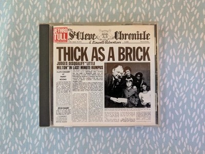 Jethro Tull - Thick As A Brick Cd Rock Classic Rock Prog Rock Cd/A=EX