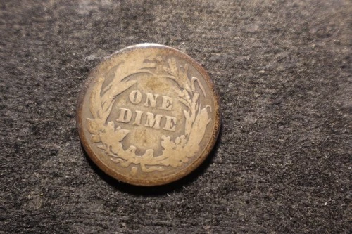 1896-S Full Date Barber Liberty Dime Reverse PSC