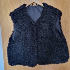 Damen  Weste Laura Torelli Kunstpelz Gr. L   Schwarz NEU ohne Etikett 