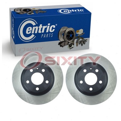 2 pc Centric Rear Disc Brake Rotors for 2009-2021 Audi A4 Braking Tire cy
