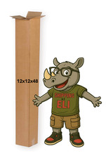 12" x 12" x 48" CARDBOARD BOX - 200 lb - SINGLE BOX - TALL