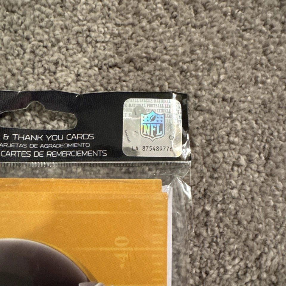 Pittsburgh Steelers NFL Football Sports 16 Party Invitations & Thank You Notes - Image 3 of 3