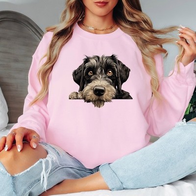 Süßes Terrier Hund Damen Sweatshirt Damen Tier Grafik Pullover Haustierliebhaber