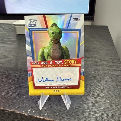 Topps Pixar Toy Story 30 Jahre Rex Autogramm von Wallace Shawn YRT-WS