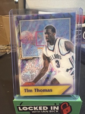 1997 Collector's Edge Energy Tim Thomas #11 Villanova Wildcats NBA Rookie -76ers