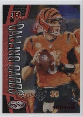 2023 Certified Calling Cards Mirror Red /99 Joe Burrow #CALL-20 0e1b