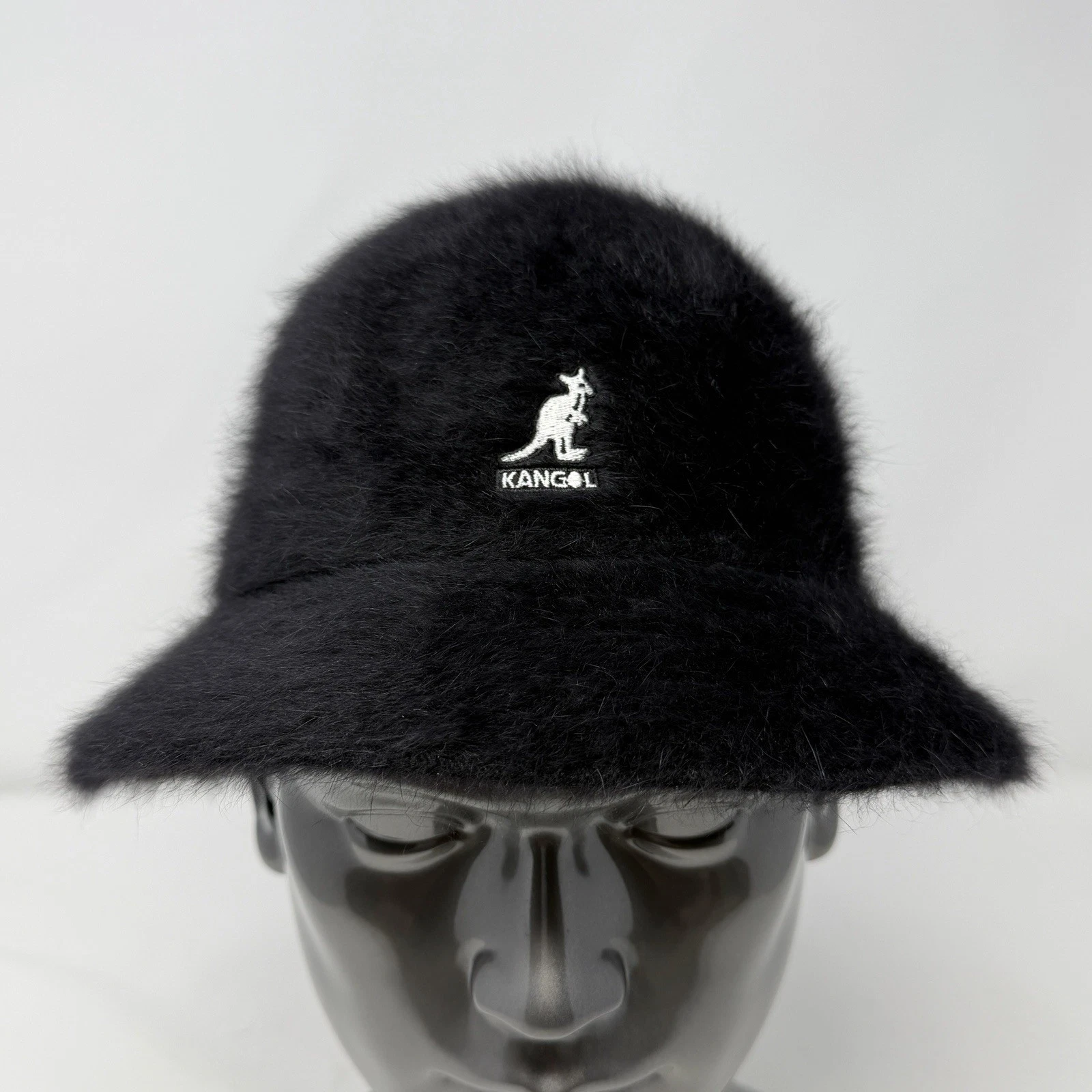 Kangol Furgora Casual Bucket Hat Black Angora Blend Unisex M K3017ST