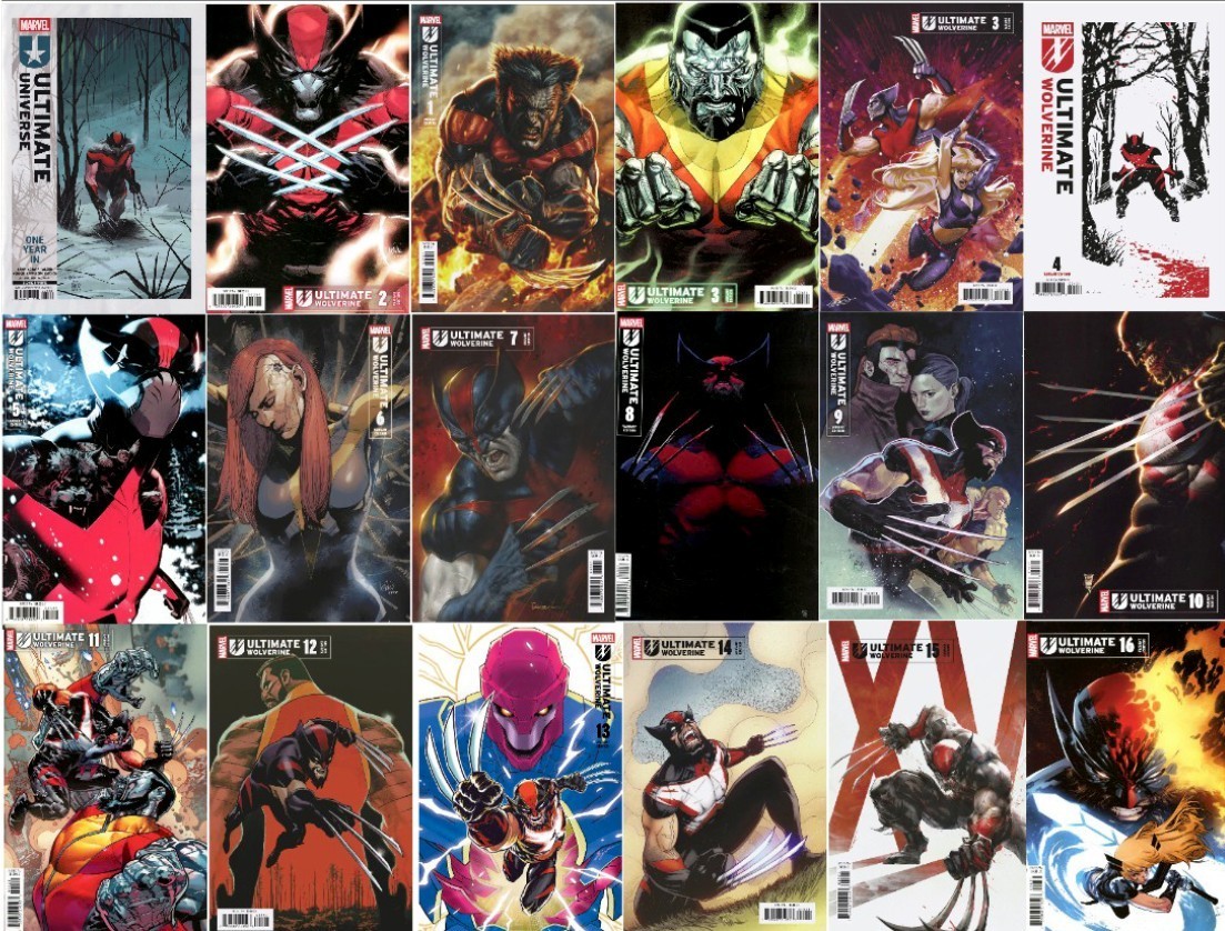 Ultimate Wolverine #1-16  Complete Variant Set + Foil Cover