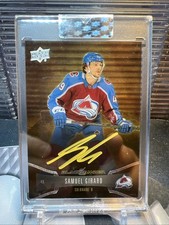 2021-22 Upper Deck Clear Cut Black and Amber Autographs Samuel Girard