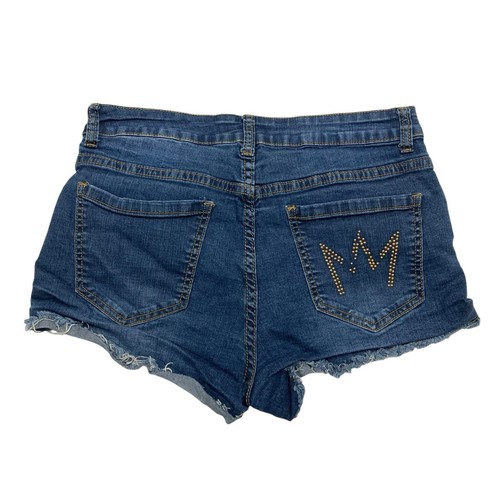 Nicki Minaj | Blue Denim Mid Rise Cut-Off Shorts | Women’s Size 11/12 - Picture 2 of 11