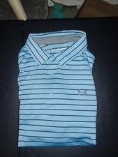 Under Armour Polo Golf Shirt Big Mans Size 2XL Blue 2X