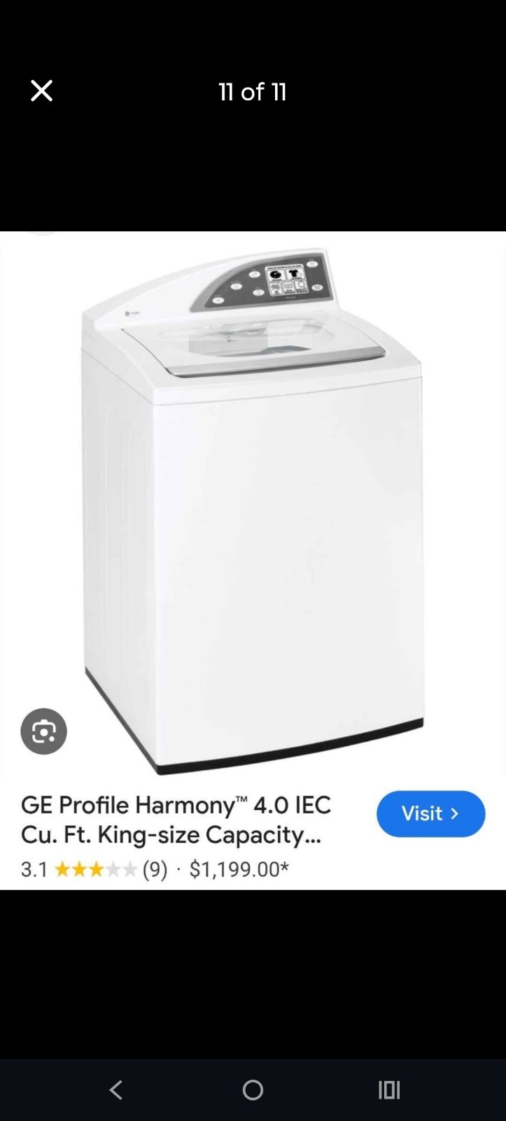 GE Profile Harmony Electric Washer & Dryer Set White 4.0/7.3 cu ft