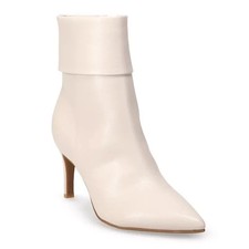 Nine West Women Golas Cream Pointed Toe Ankle Booties Size 10M New
