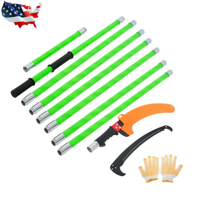 #ad #ad Tree Pruner Pole Saw for Garden Trimming 7 27ft Manual Extendable Tree Trimmer $48.24