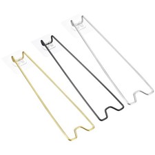 9.1" Adhesive Easel Back, 3 Pcs Picture Frame Back Stand, Black/Silver Tone/Gold