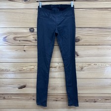 Helmut Lang Leggings Pants Womens 25 Coated Faux Leather Stretchy Skinny B181
