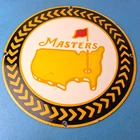 Vintage Masters Golf Sign - Golfing Sales Clubs Dealer Porcelain Gas Pump Sign