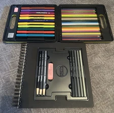 VINTAGE PRANG Sketching Case A Portable Drawing & Color Rendering Kit 2200