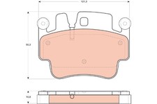 TRW Bremsbelagsatz Scheibenbremse GDB1742 für PORSCHE 997 BOXSTER 986 987 CAYMAN