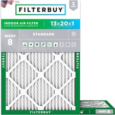 Filterbuy 13x20x1 MERV 8 Air Filter Replacement HVAC Furnace