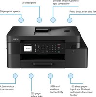 BROTHER MFC-J4350DW All-in-One Wireless Inkjet Printer with Fax/ NO INKS